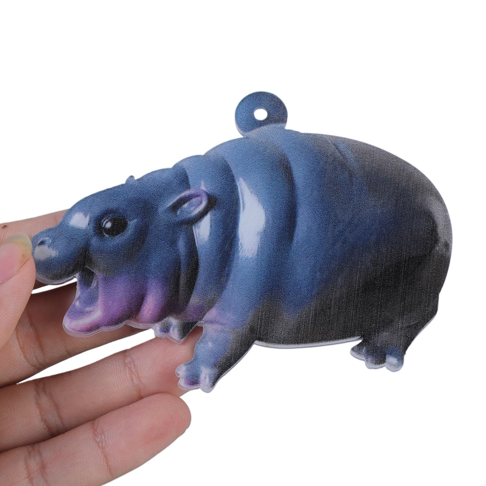 Kalttoy Hippo Figurine Christmas Embellishment Festival Hippo Christmas Tree Pendant Decors for Families and Enthusiasts Sturdy Accessory