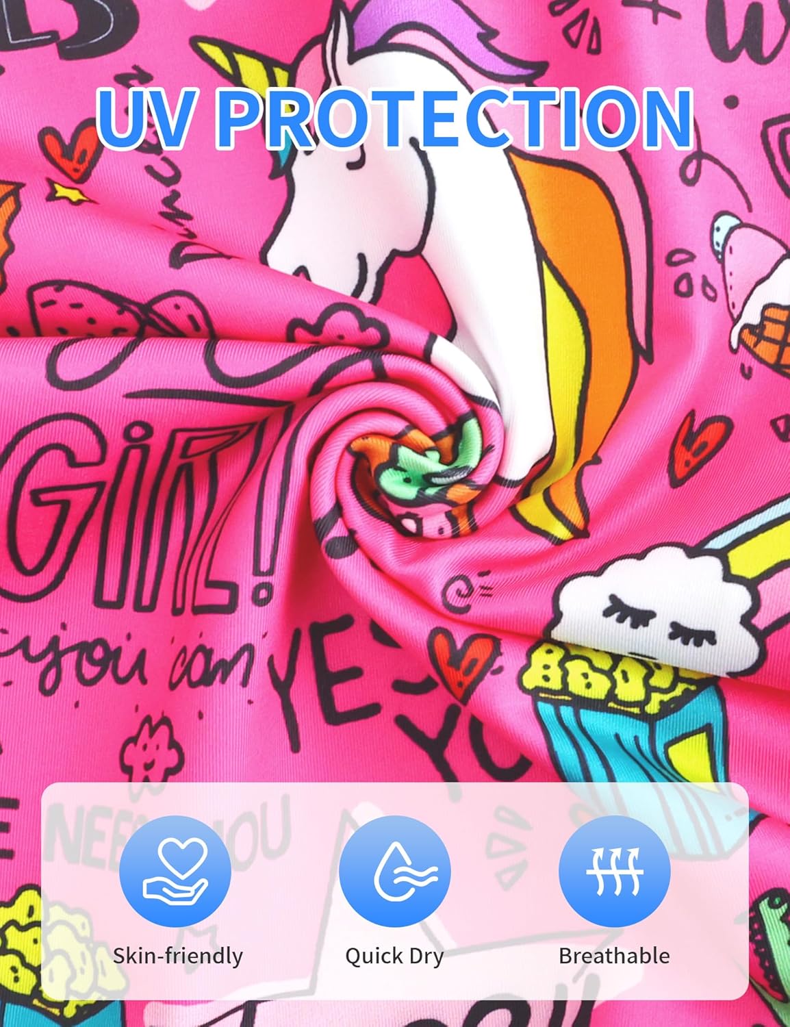 Girls Swimsuit One Piece Bathing Suit Kids' Swimwear Quick Dry Summer Beach - Image 6