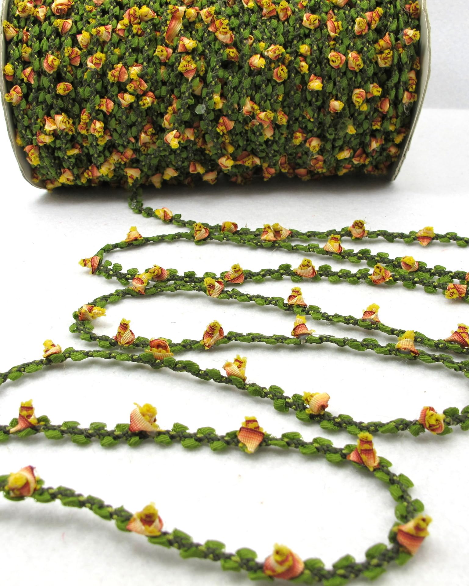 1/2/10 Yard Piccoli Fiori Artificiali Blu Stringa di Cotone Floreale Foglia Nastro da Cucito per Cucire Passamanerie e Bordi per La Lavorazione