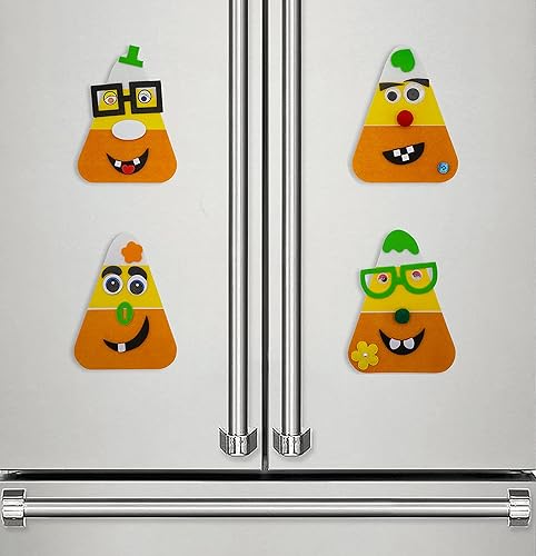 Miniatura 4 de 4E's Novelty Manualidades de Halloween para niños (paquete de 12) Kit de manualidades de espuma con imán de maíz Goofy Candy - Artes y manualidades