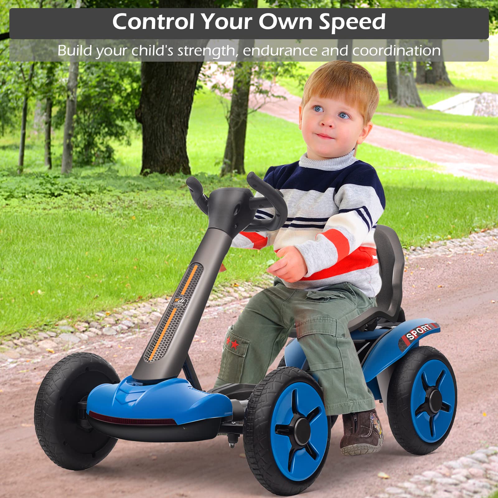 室内用キッズゴーカート 充電器・バッテリー付き Amazon.co.jp: MOLACHI ゴーカート 子供用 12V バッテリー 乗用車 子供