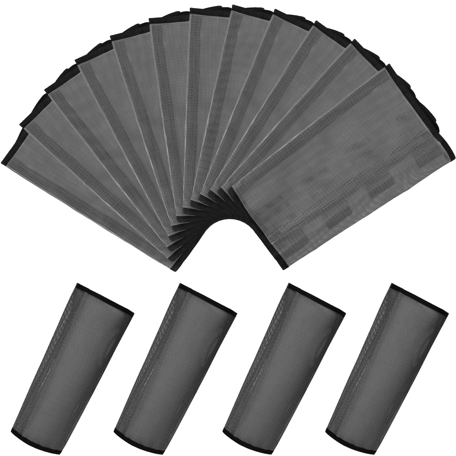 Jexine 12 Fly Boots for Horse Set of 12 Loose Breathable Mesh Horse Fly Sheets Protective Horse Leg Wraps Leggings for Preventing Flies and Mosquitoes