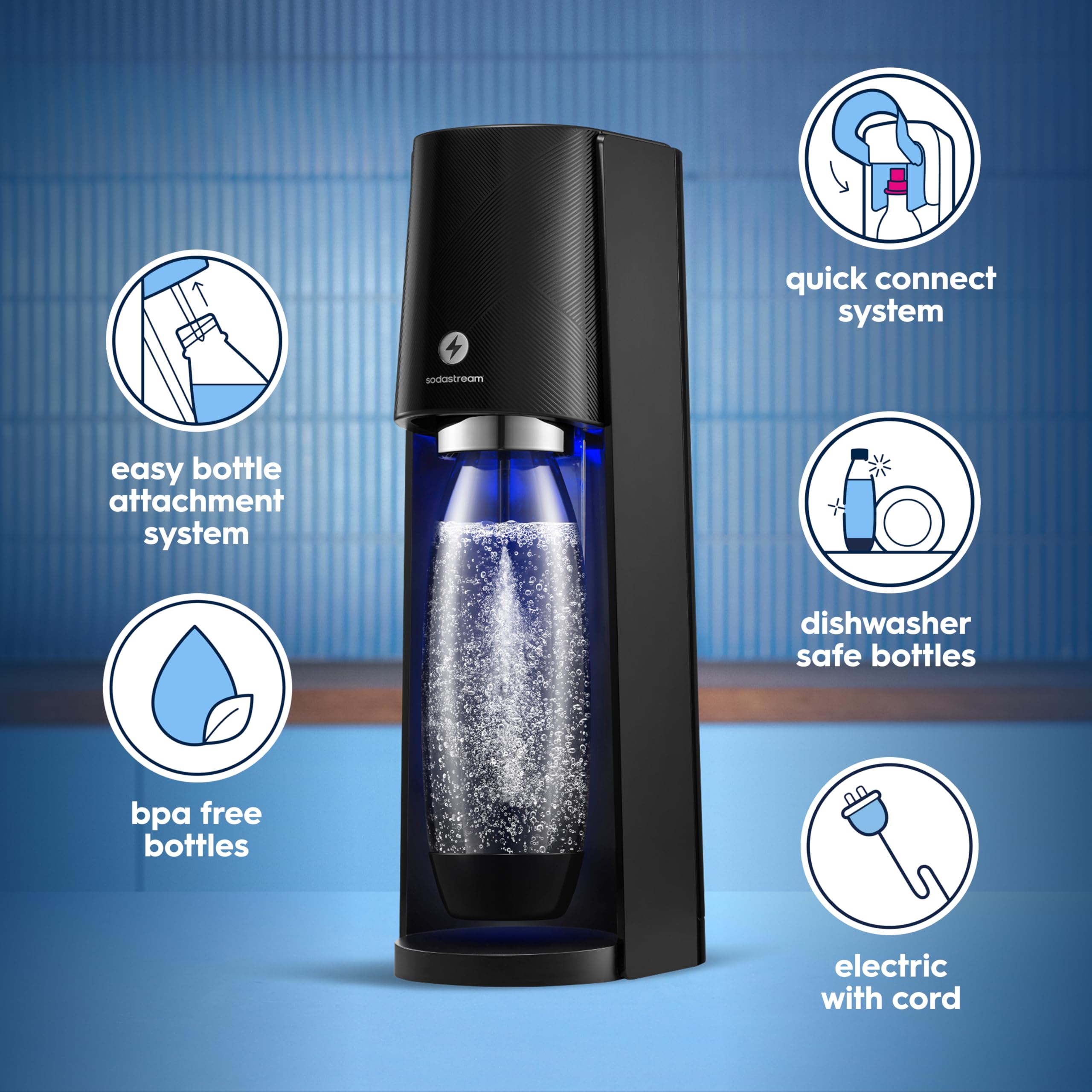 Amazon.com: SodaStream - E-TERRA Soda Maker | STARTER KIT | 3
