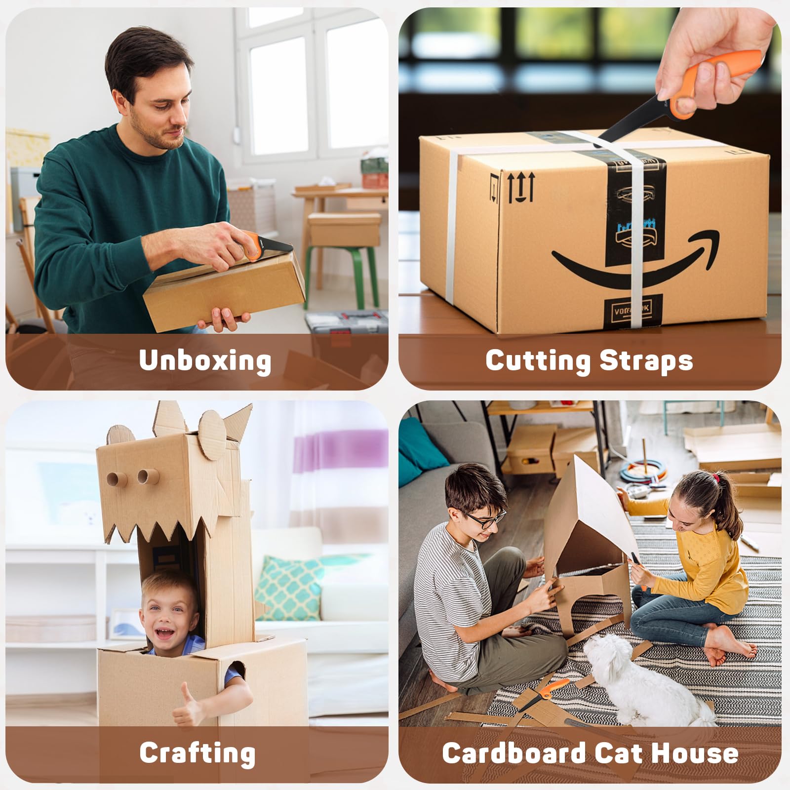Kit de Herramientas para construcción en cartón para niños, Conjunto de 2 Piezas.