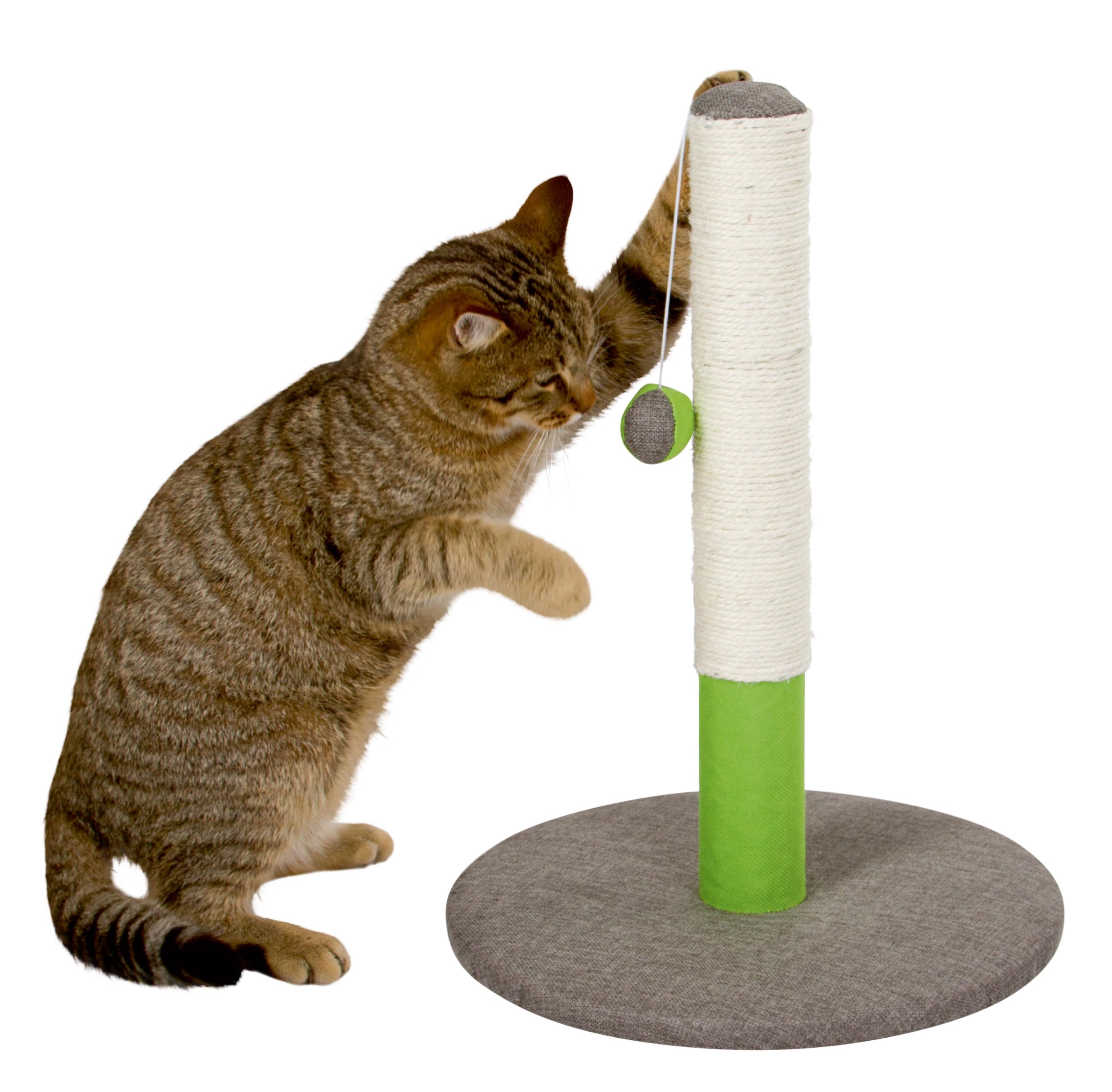 Kerbl Scratching Post Basic Opal, 37 x 37 x 50 cm, Green/Grey