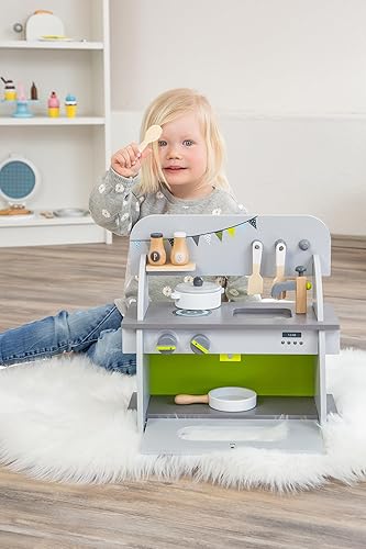 Miniatura 3 de small foot wooden toys - Colección de cocina de juguete compacta con accesorios, para niños de más de 3 años