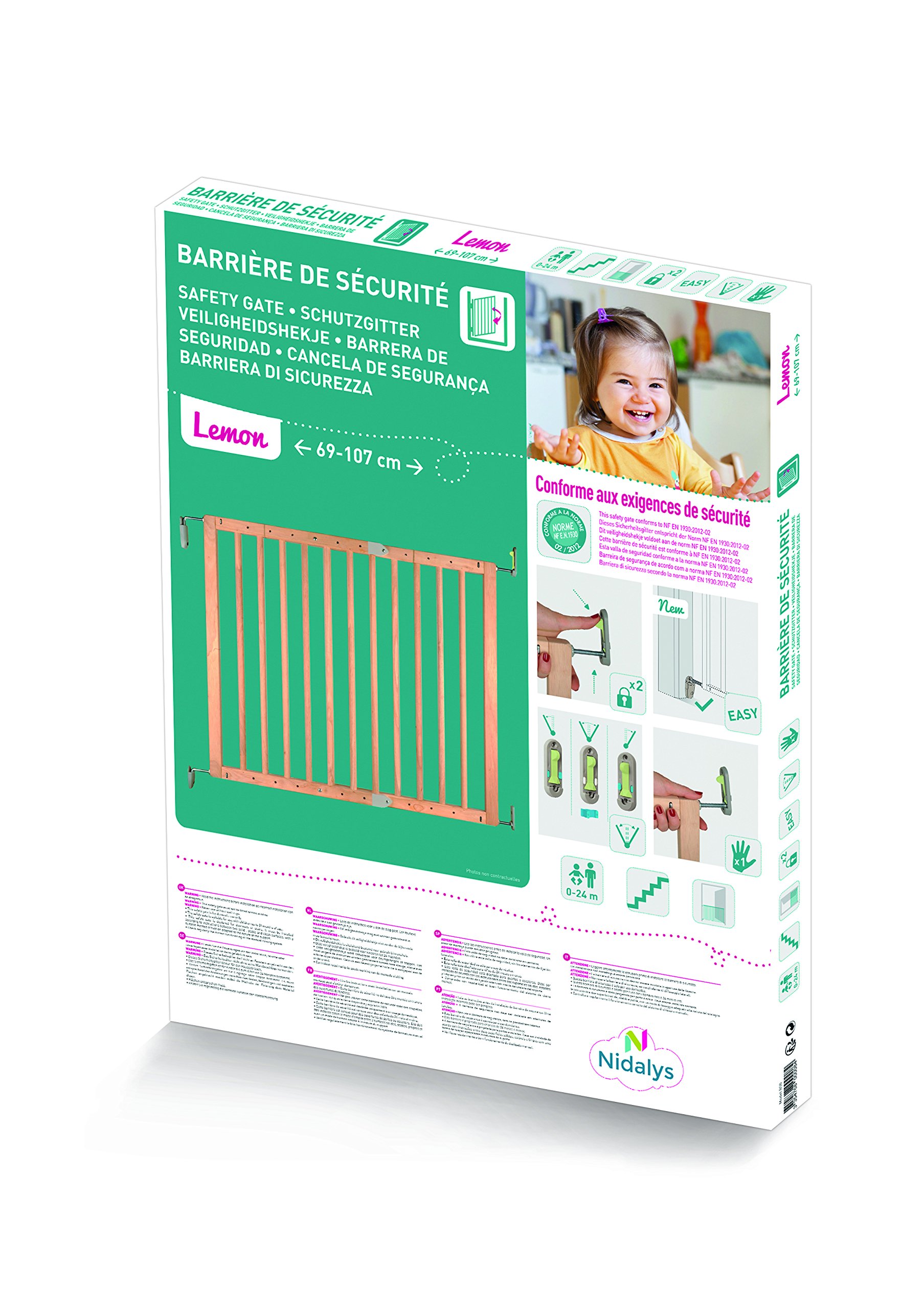 nordlinger Pro 800008 Barrera de seguridad giratoria en madera