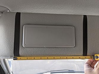 Car Sun Visor Organizer, Car Visor Storage Anti-Slip Elastic Woven Board For Sunglass Holder Parking Fuel Card Accessories