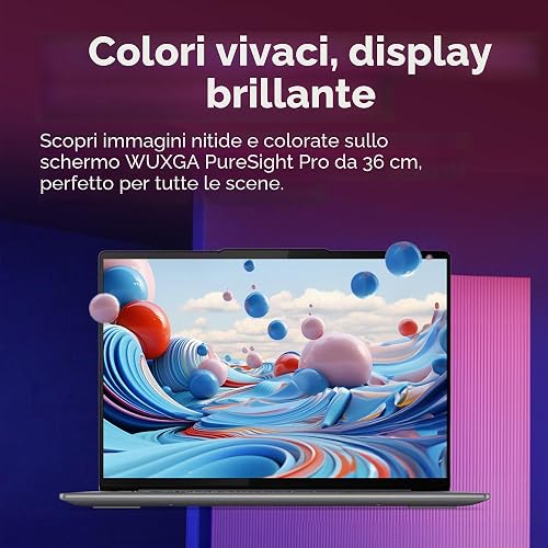 Lenovo Yoga Slim 7 14IMH9 - Ordinateur Portable 14'' WUXGA OLED (Intel Core Ultra 5 125H, RAM 16Go, SSD 512Go, Intel Arc Graphics,Windows 11 Home) Clavier rétroéclairé AZERTY FR - Lunaire Gris - 3