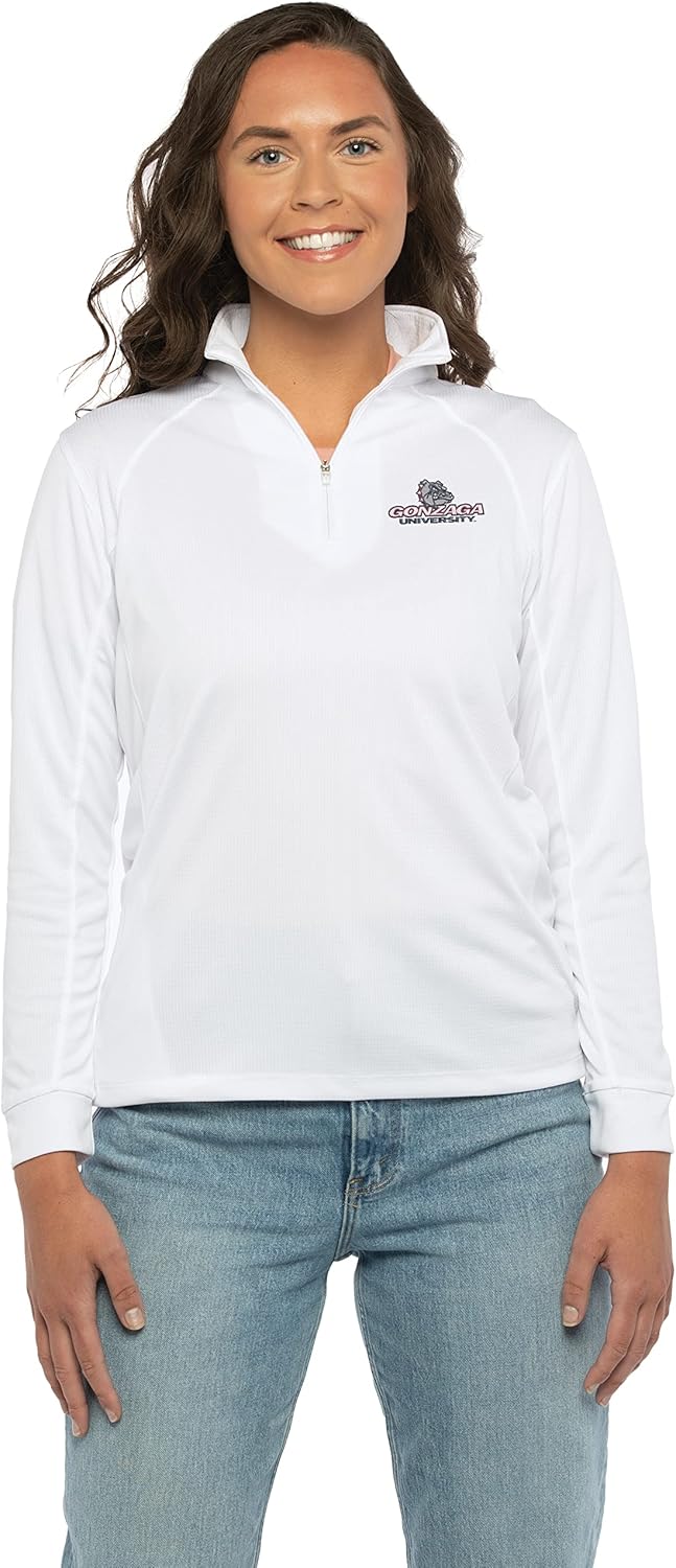 Vantage Apparel NCAA womens Women's Collegiate Micro Mesh Performance Team Color 1/4 Zip Pullover