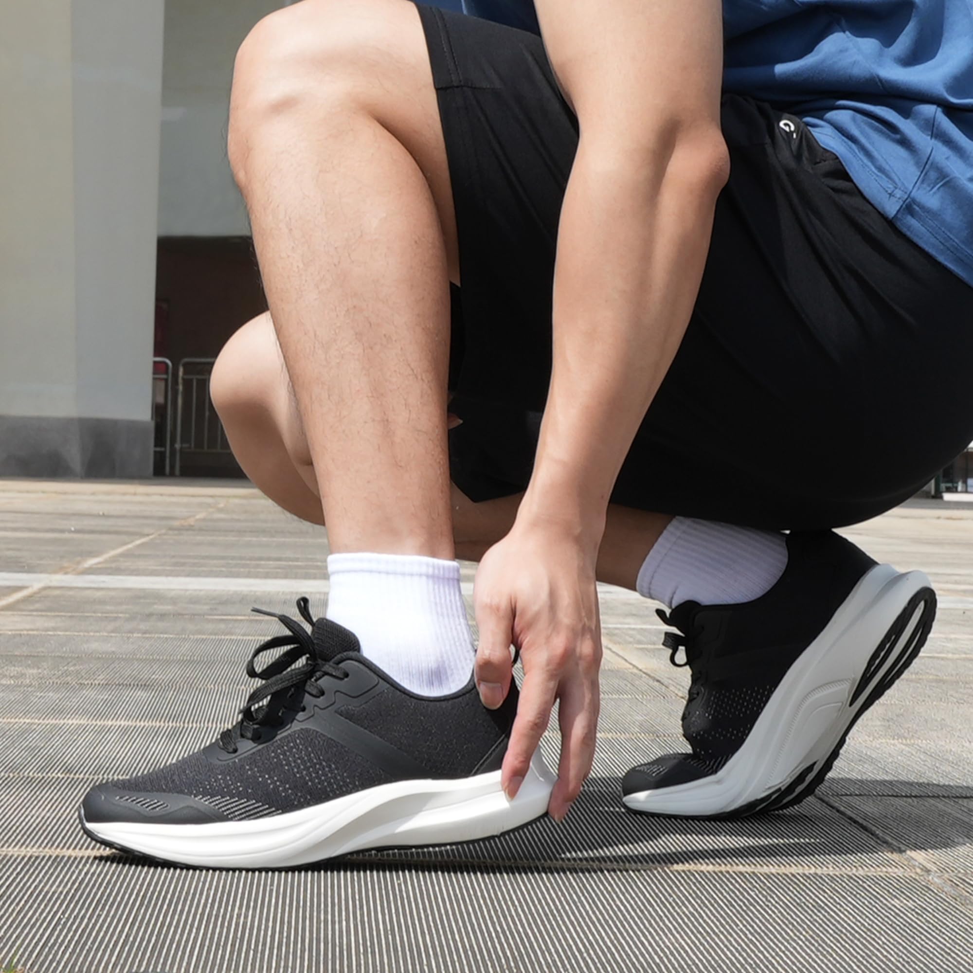 Hawkwell Zapatillas de Running para Hombre, Antideslizantes, para Entrenar y Caminar, Tallas UE 47, 48, 49, 50, 51, 52 y 53
