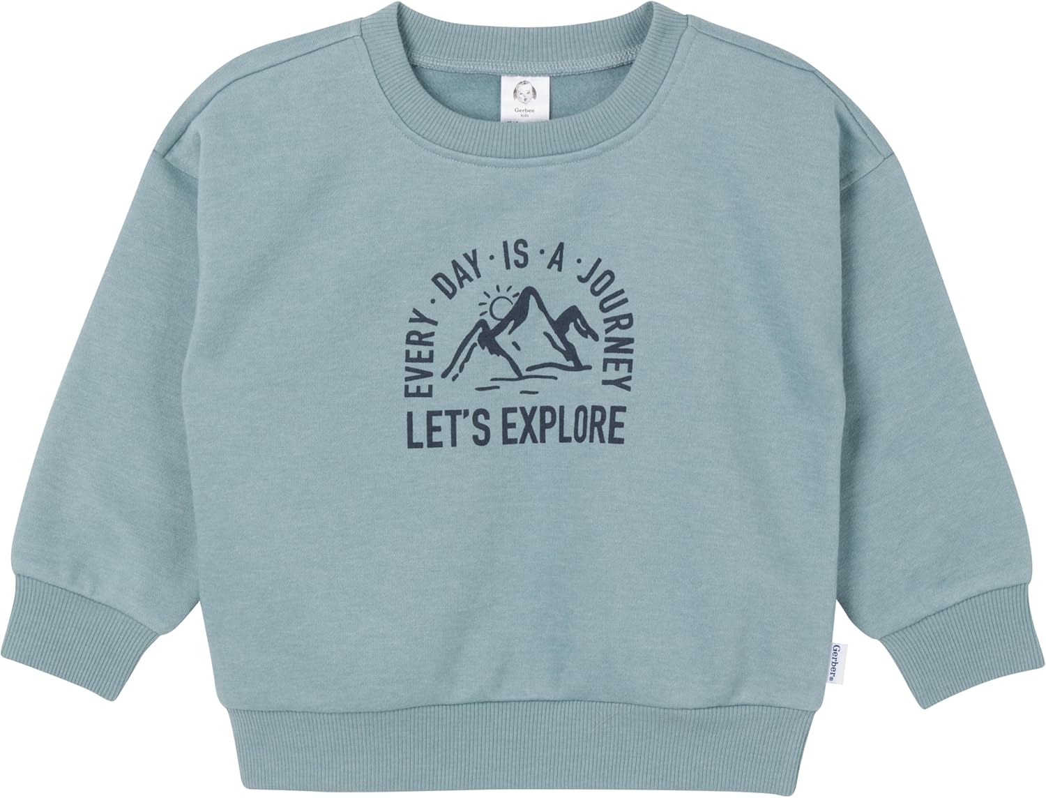 Gerber baby-boys Baby Boys Toddler 2-piece Fleece Sweatshirt and Jogger Set - Image 2