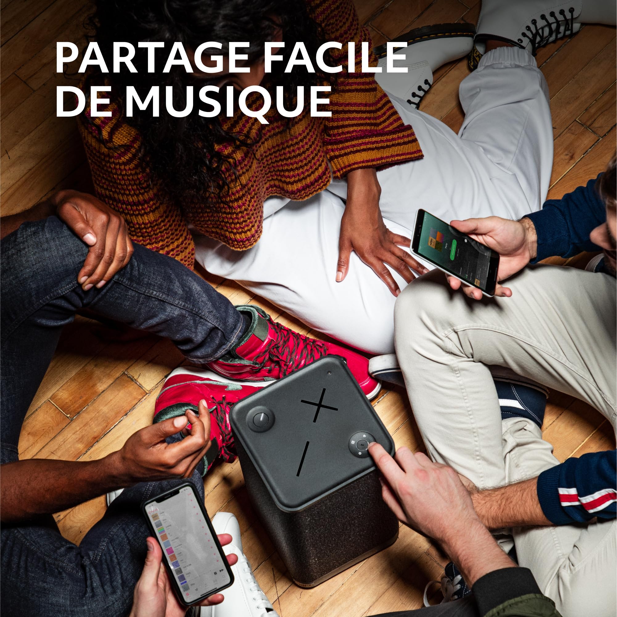 Ultimate Ears HYPERBOOM, Enceinte Mobile sans Fil Bluetooth, Haut-Parleur, Basses Profondes, étanche Selon IPX4, portée 45 m, Noir