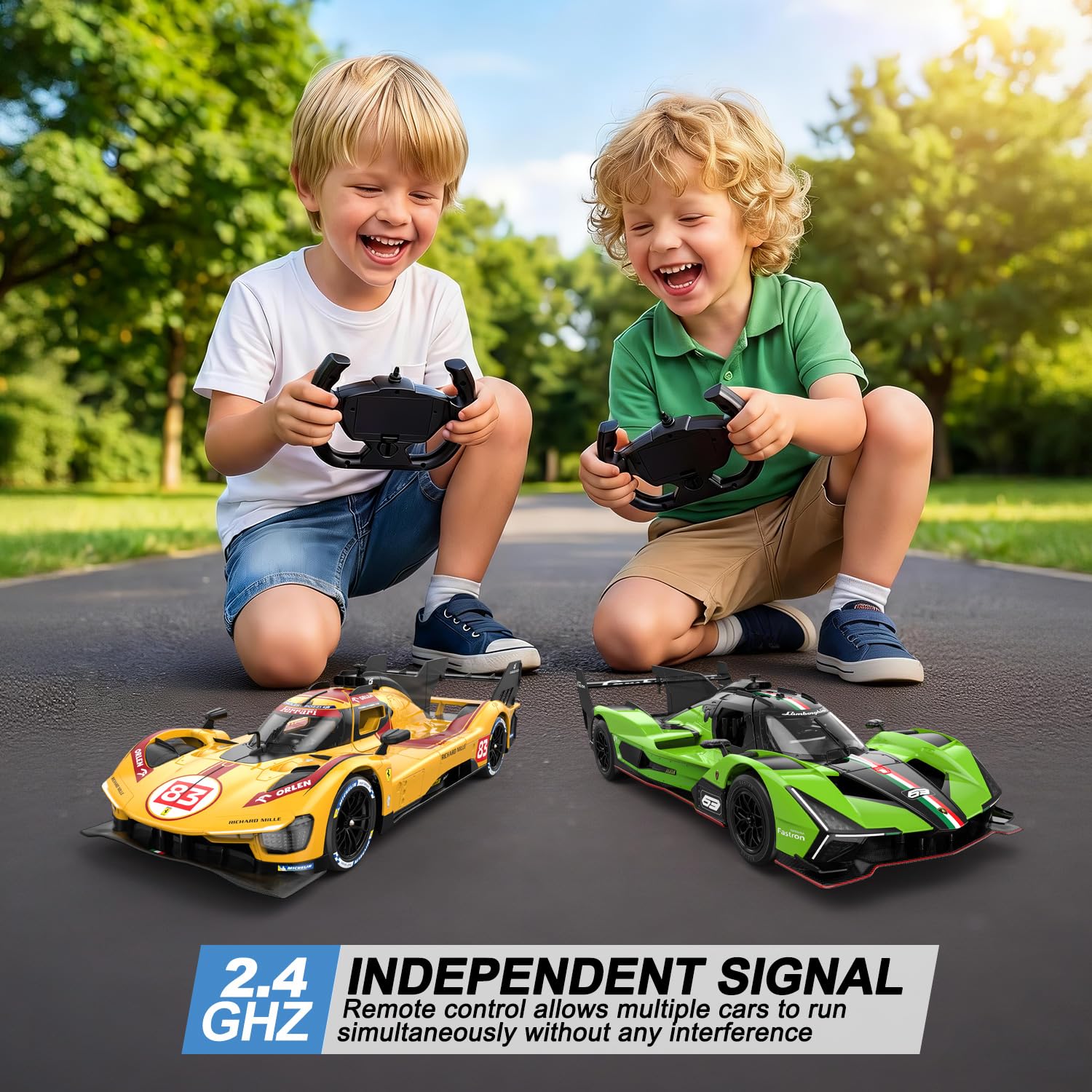 R/C Pilot zdalnego sterowania Lamborghini SC63 LMDH Skala 1/14 Zielony