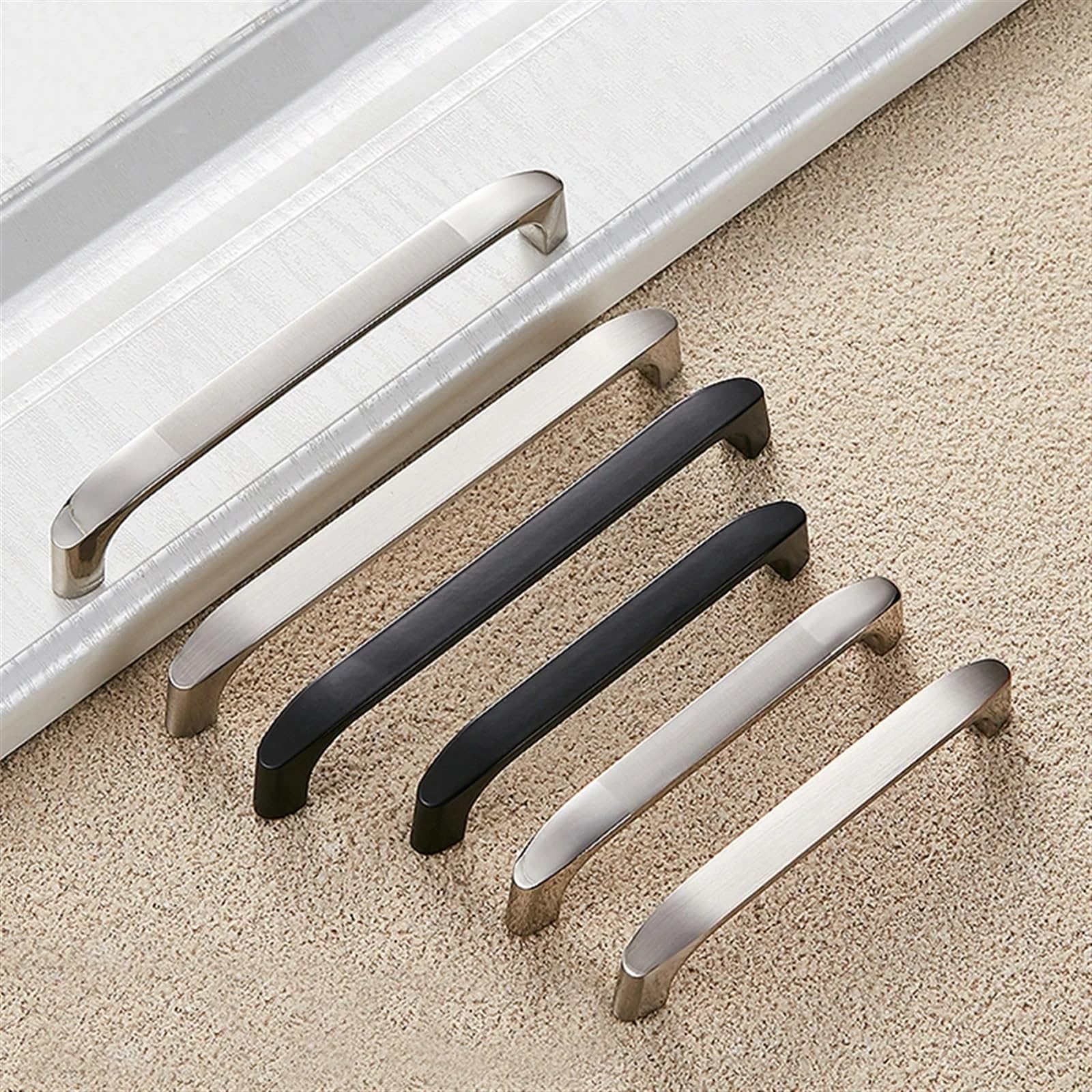 Poignées de meubles matériel de cuisine tiroir armoire alliage de zinc 96mm