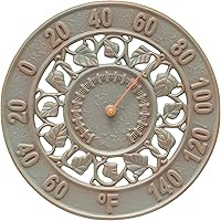 Vista 1 de Whitehall 01282 Ivy Silhouette Termómetro, Cobre Verdigris