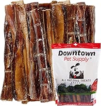 Downtown Pet Supply USA Sourced Bully Sticks for Dogs - Grass-fed Beef Chews, Low-Odor & Rawhide-Free, Long Lasting Dog Treats for Heavy Chewers - Healthy, Safe & Delicious Chews (6" 10 Pack)