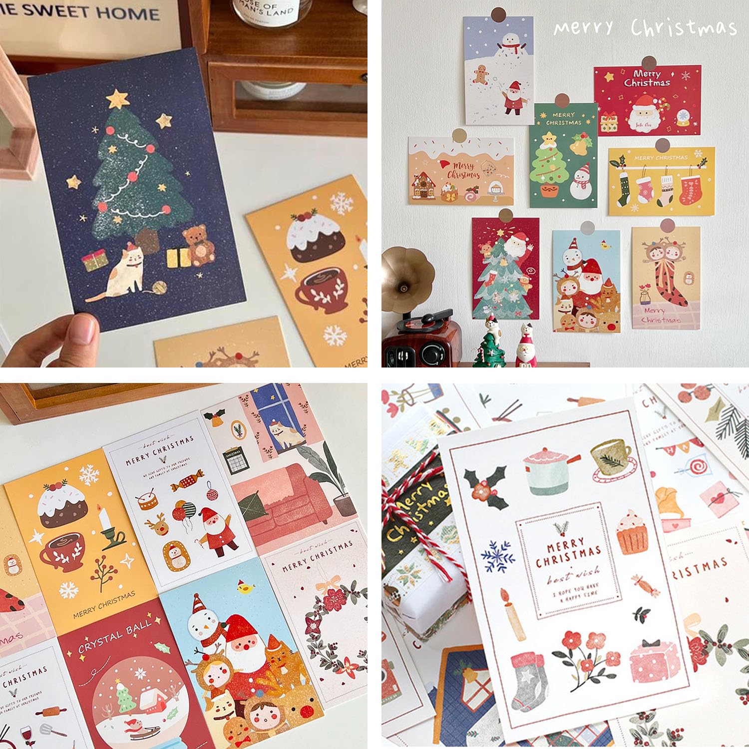 Amazon | YOAYAO メッセージカード クリスマス Message card 30枚