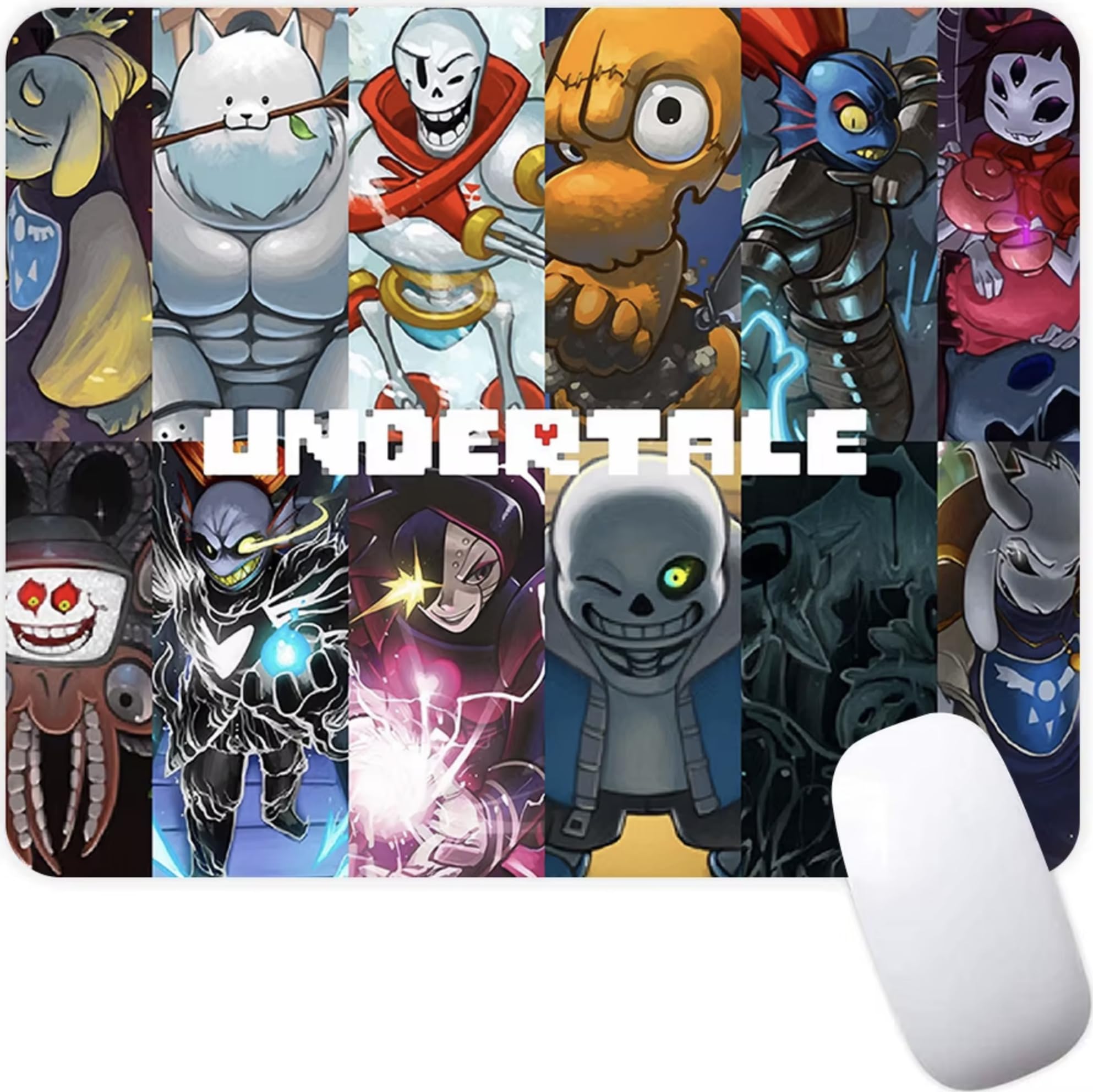 Undertale Sans Indie Video Game Non-Slip Mousepad Gaming Computer Mouse Pad Gaming Desktop Laptop Mouse Pad with Stitched Edge 7.1 x 8.7 inches