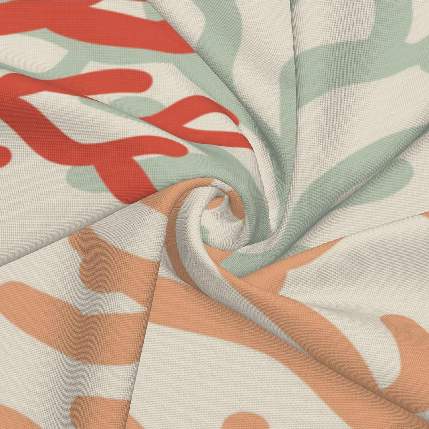 Red Orange and Mint Corals Lumbar Throw Pillow Covers 12x20 Set of 2 Tropical Nautical Decorative Pillow Covers Coastal Outdoors Pillowcase Cushion Case Home Decor for Sofa Couch Bed - Image 5