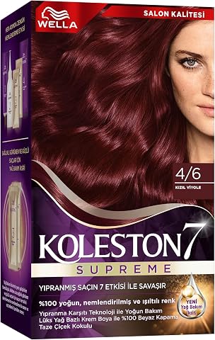 Koleston Supreme Kit Saç Boyası 4/6 Kızıl Viyole