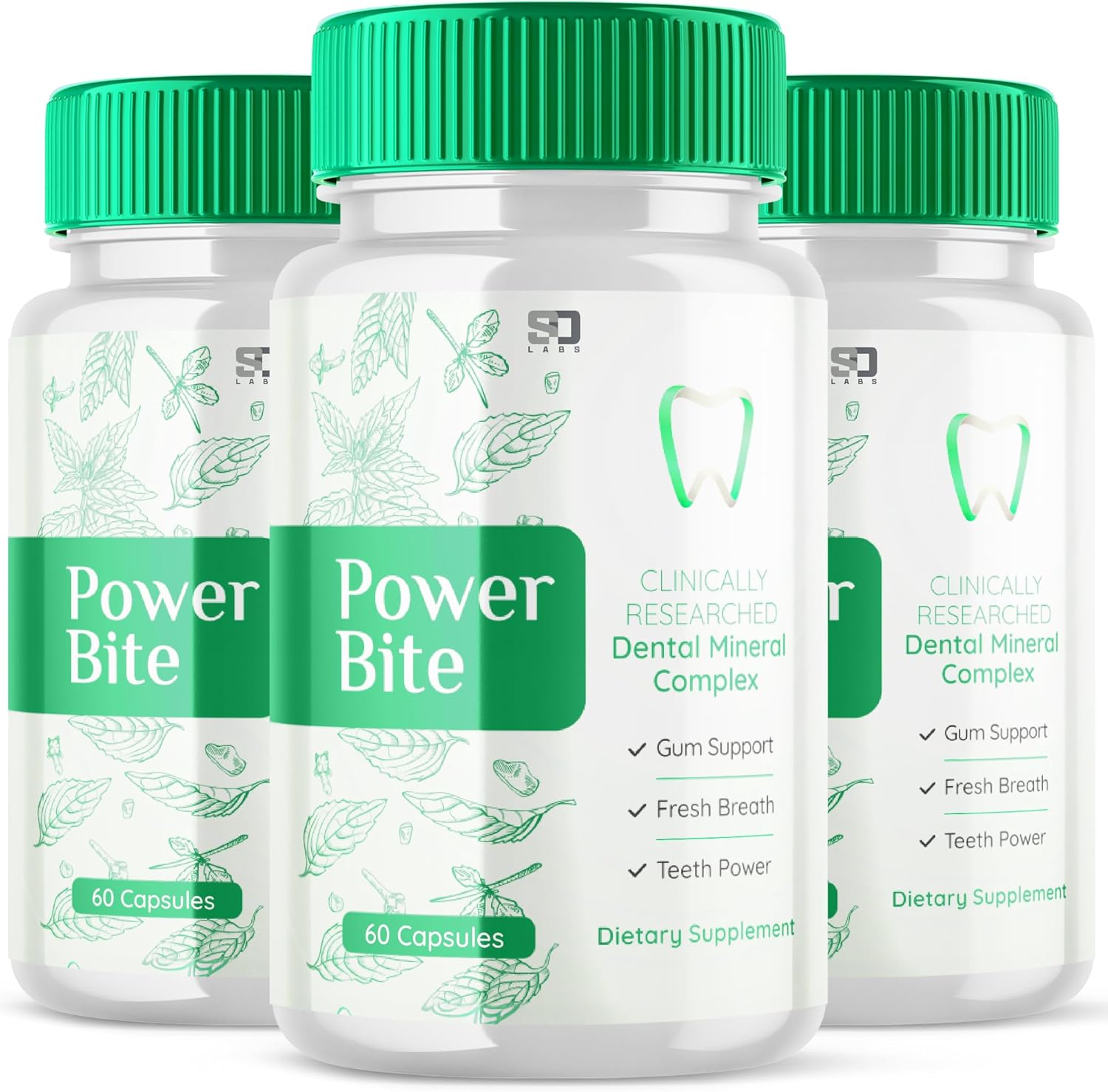 (3 Pack) Power Bite Dental Supplement, Power Bite for Teeth