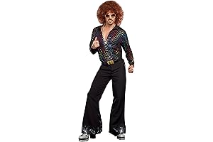 Mens 70s Disco Shirt Costume: Groove to the Rhythm of the Seventies