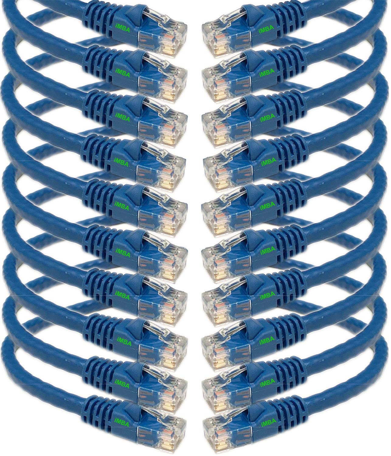 iMBAPrice - 91 cm Cat5e Network Ethernet Patch Cable (10 Pack) - Blue