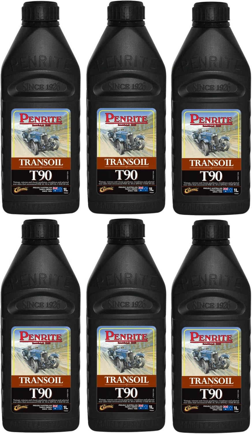 Penrite Classic Transoil 90 NonEP GL1 SAE90 Gear Oil, 6 Litres