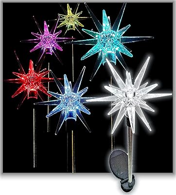 Sparkling Solar Star Lights Garden Stake (Set of 4)
