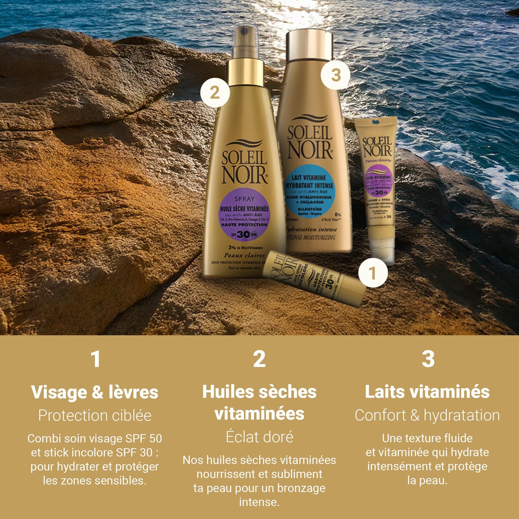 Soleil noir crème vitaminé bronzage intense 20ml