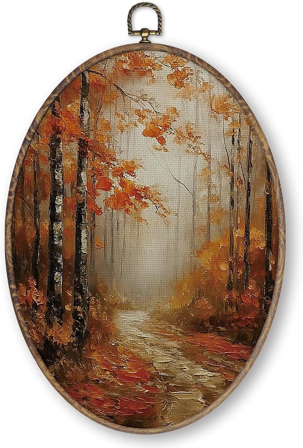 Qskjre Fall Forest Tree Landscape Wall Art Decor 8.6x11.4 inch