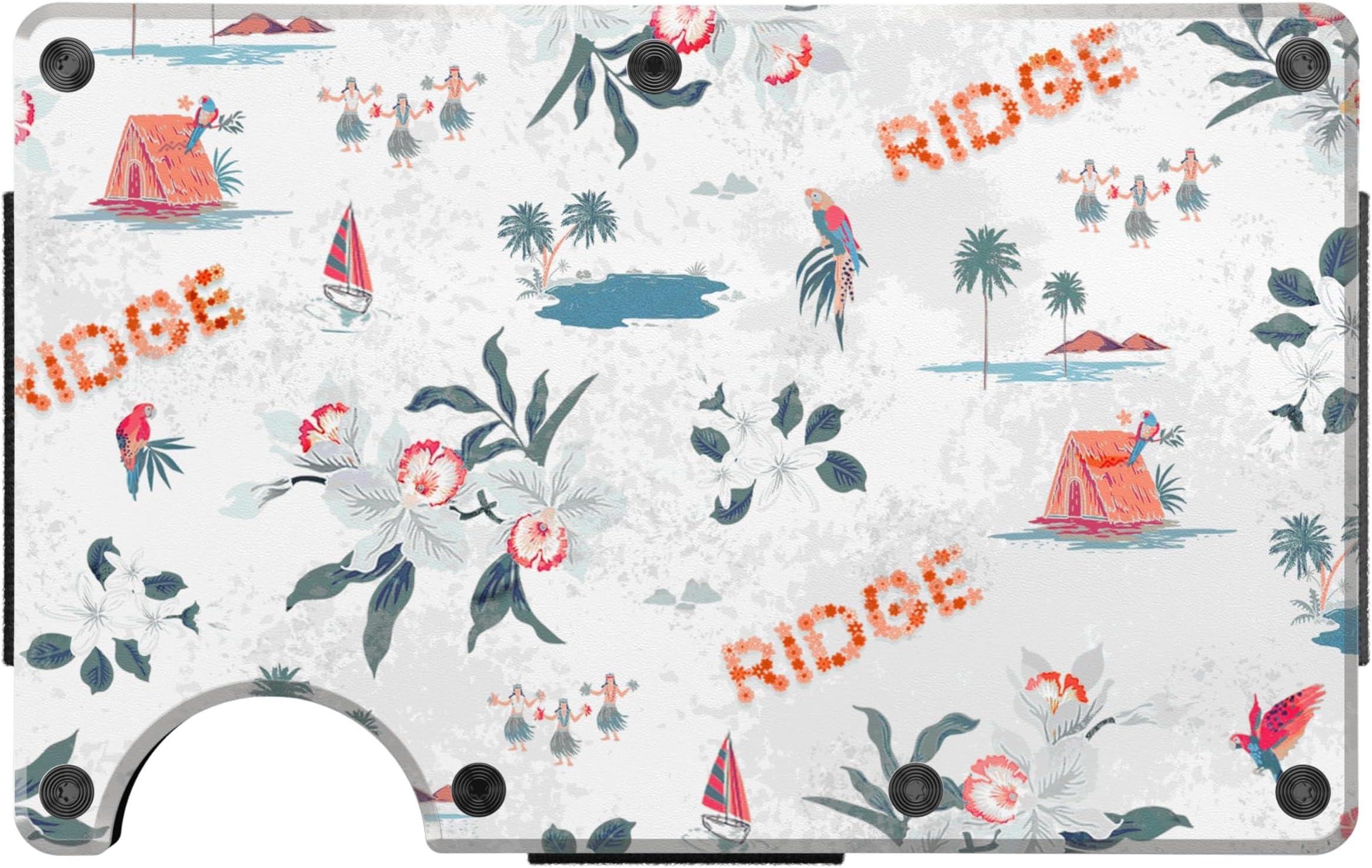 Ridge Wallet for Men - Slim Minimalist Compact Wallet and Card Holder, RFID Protected Front Pocket Wallets for Men with Integrated Cash Strap