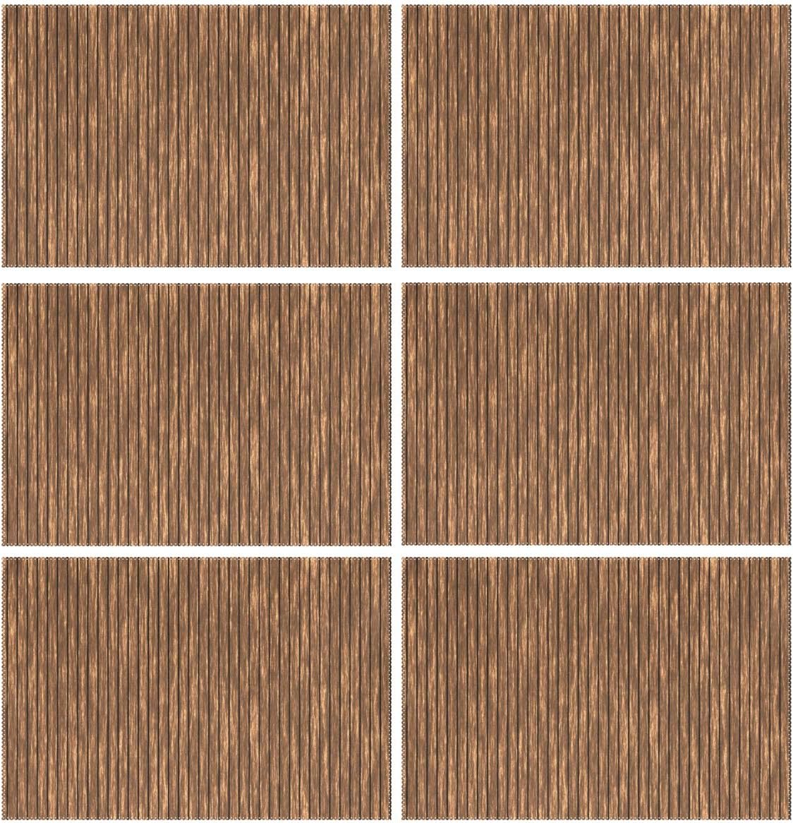 Placemats Set of 6, Abstract Wooden Planks Texture Place mat for Dining Table 18"x12" Table Mats Kitchen and Décor
