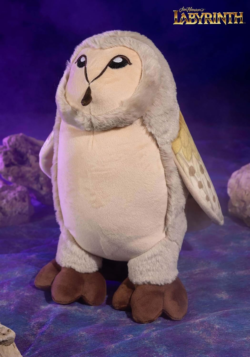 Fun Costumes Enchanting Owl Jareth Labyrinth Plushie - Soft Goblin King Stuffed Toy, Watchful Eyes Animal - Ideal David Bowie Tribute, Magical Creature Collectible Standard