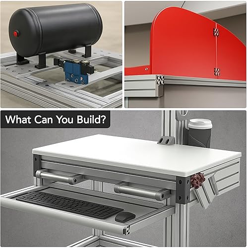 Miniatura 3 de Ranura en T Acero inoxidable (Plata) Soporte en L #3462 Perilla no incluida 5 14 pulgadas x 3 14 pulgadas