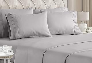 Full Size Sheet Set - 6 Piece Set - Hotel Luxury Bed Sheets - Extra Soft - Deep Pockets - Easy Fit - Breathable & Cooling ...