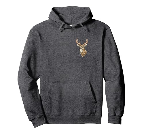 Deer Hunting Hunter Stag Buck Hunt Wildlife Outdoors Antlers Pullover