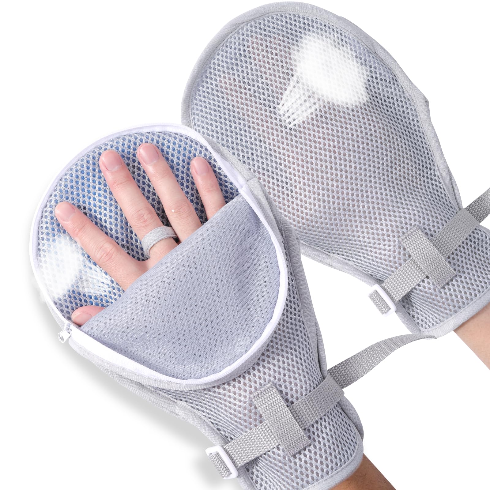 Medical Restraint Gloves, Medical Security Mitts, Safety Hand Control Mitts Prevent Scratching Harm