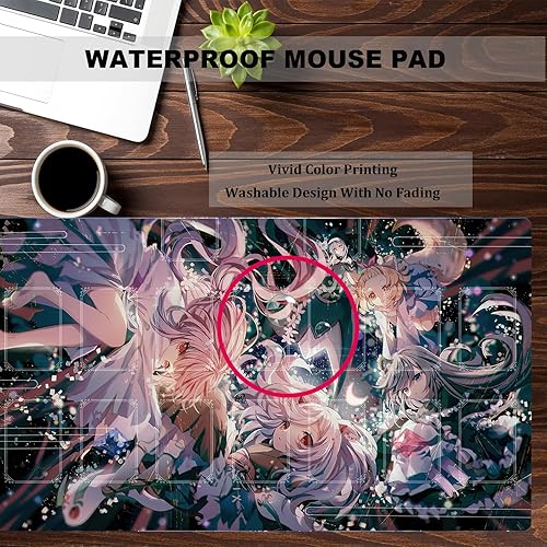 Vista 42 de ygo playmat - Alfombrilla para competición de videojuegos, carpeta de tarjetas de 23.6 x 13.7 pulgadas Vencer el alma 1,Azamina Hamartia,Acceso a