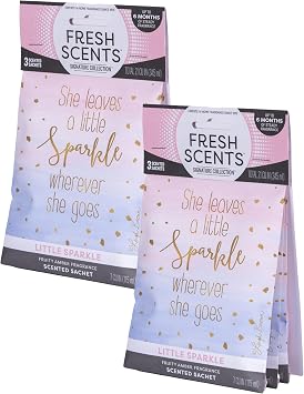 Fresh Scents A Little Sparkle Scented Sachets 6 Pack