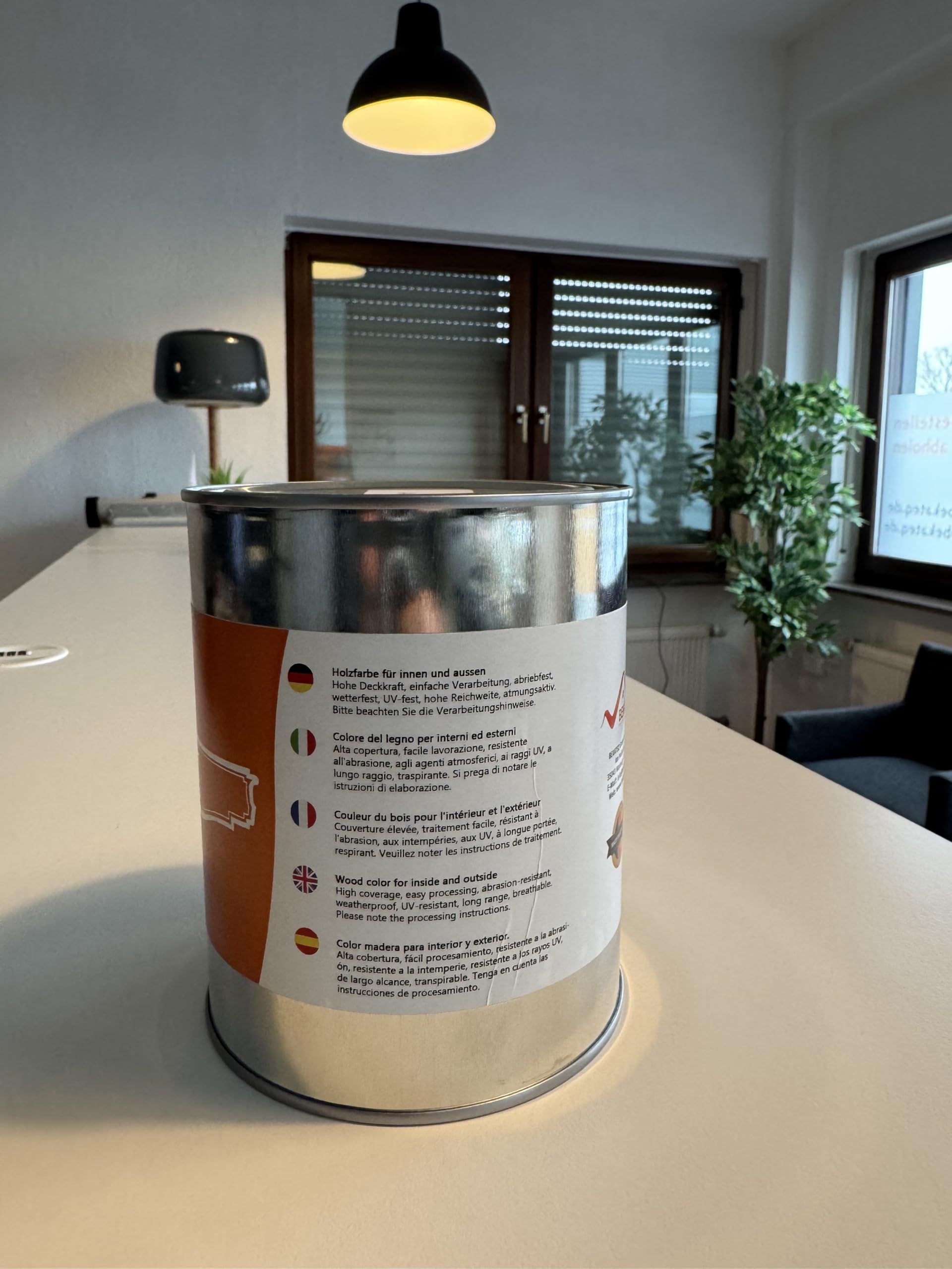 BEKATEQ Lakier do drewna LS-420 farba ochronna do drewna do wewnątrz i na zewnątrz – szary antracytowy – 10 l