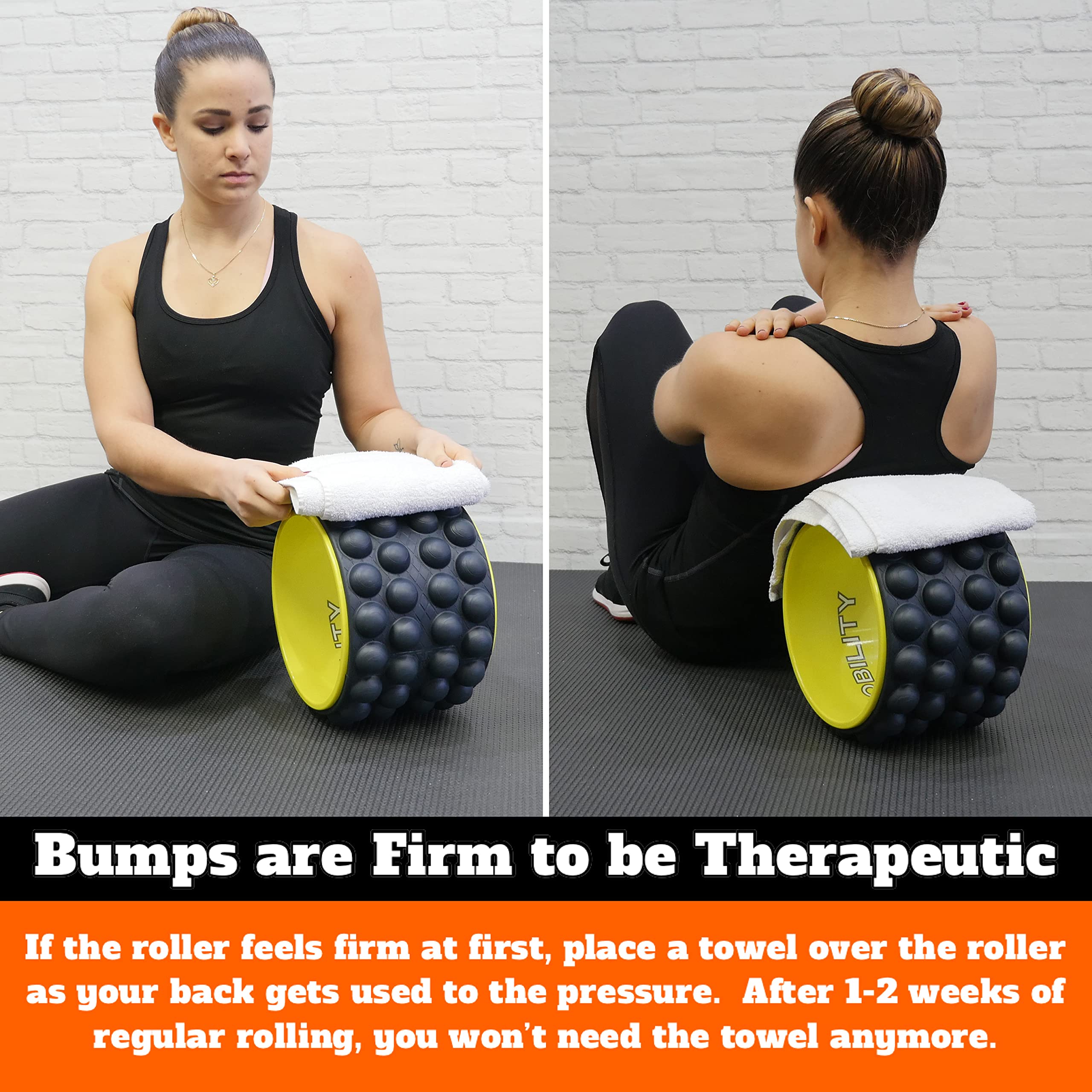 Acumobility Back Roller for Back Pain, Back Cracker for Back Pain, Foam