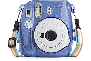 Fuji Instax Mini 8 Case by PHOTO4LESS: Durable Glitter Hard Case Protection...