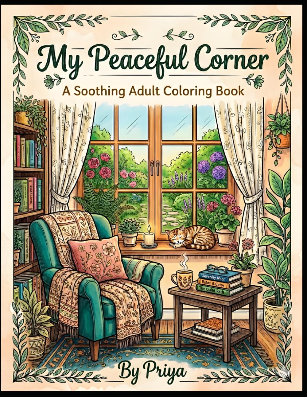 My Peaceful Corner: A Cozy and Relaxing Adult Coloring Book Featuring Peaceful Spaces, Comforting Corners, and Stress Relief Designs