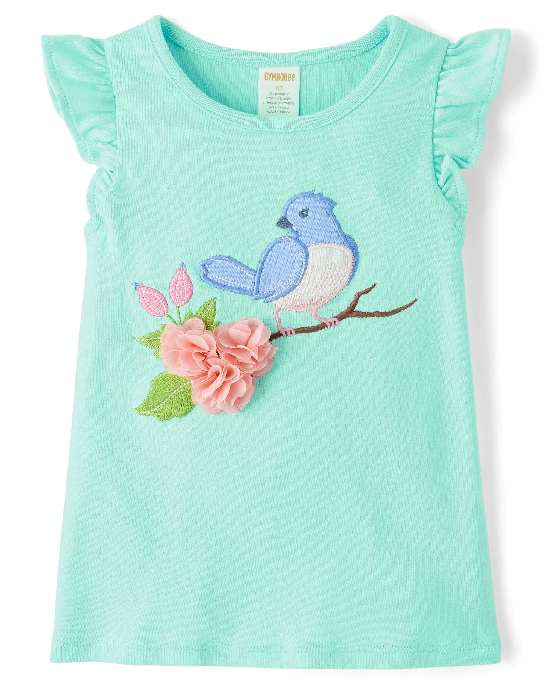 Gymboree Girls' and Toddler Sleeveless Embroidered Top