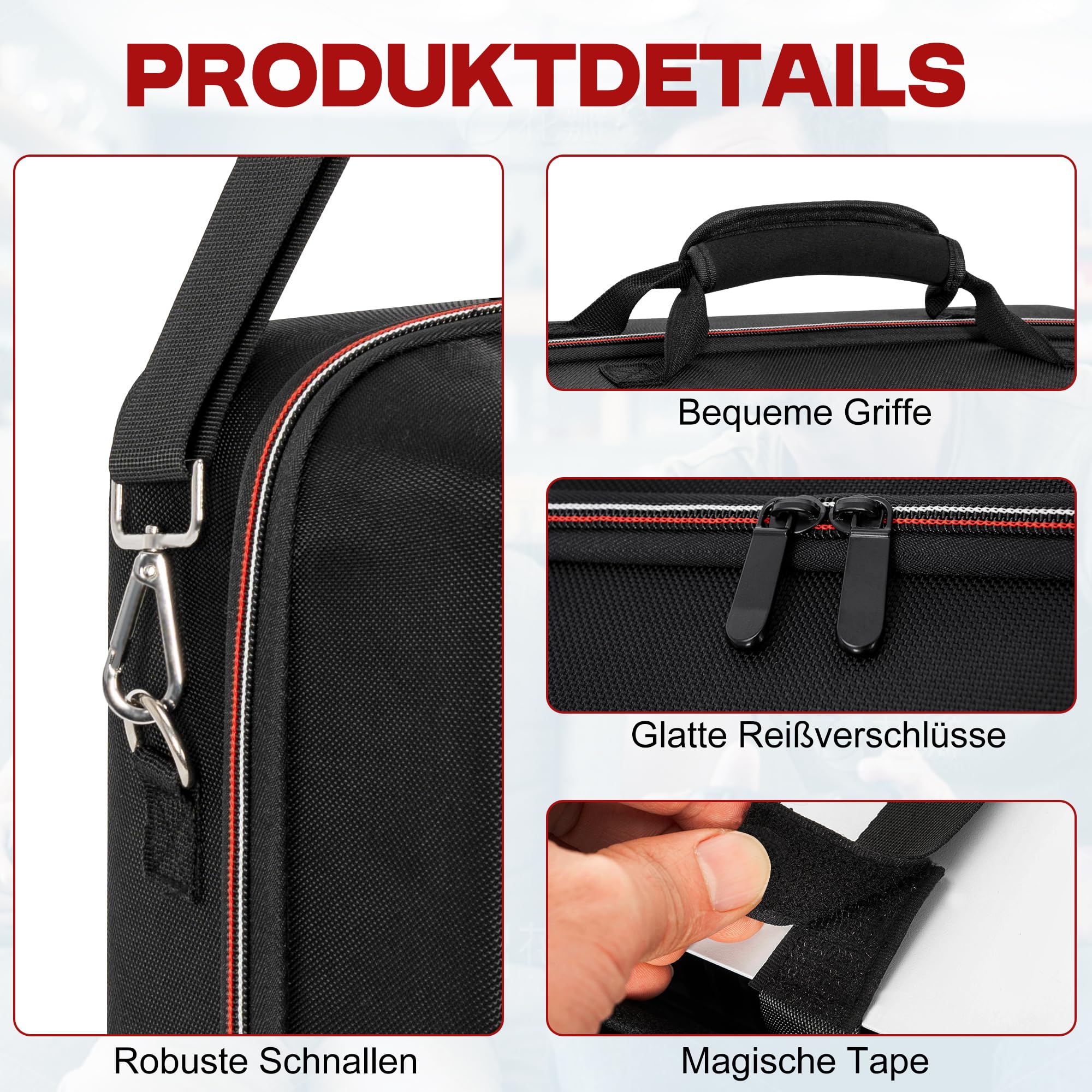 OUUTMEE Custodia da trasporto Applicabile a Play station 5, compatibile con PS5/PS Slim/PS5 Pro, borsa protettiva con tracolla per console Disc/Digital Edition, schede di gioco, HDMI