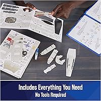 Vista 3 de 4D Build, Star Wars T-65 X-Wing Starfighter - Kit de modelo 3D, coleccionable de Star Wars y decoración de escritorio, rompecabezas para adultos