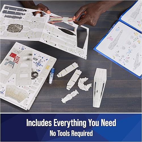 Miniatura 3 de 4D Build, Star Wars T-65 X-Wing Starfighter - Kit de modelo 3D, coleccionable de Star Wars y decoración de escritorio, rompecabezas para adultos,