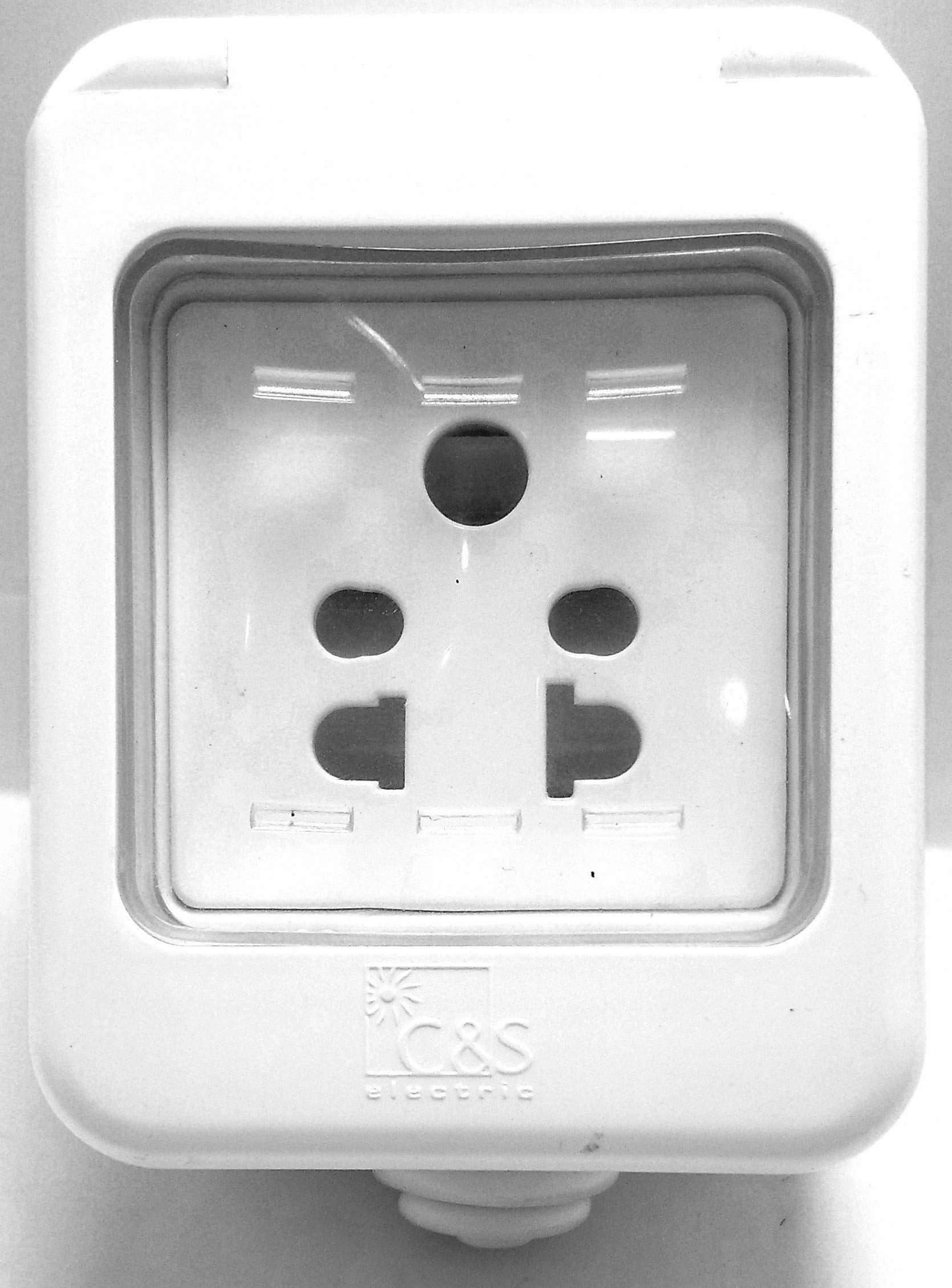C&S Electric Water Proof box 2M with One 6A Socket